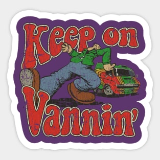 Keep on Vannin' 1974 Sticker